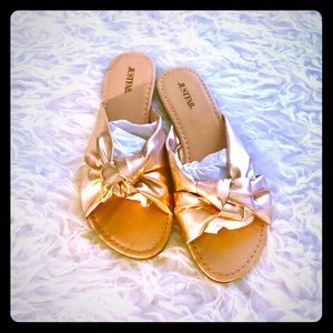 JustFab Jasmyna Rose Gold Sandals NWOT